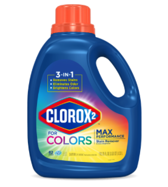 Clorox 2® Max Performance Stain Remover and Color Brightener Liquid