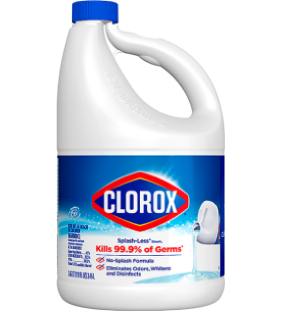 Clorox® Splash-Less® Bleach1 - Concentrated Formula
