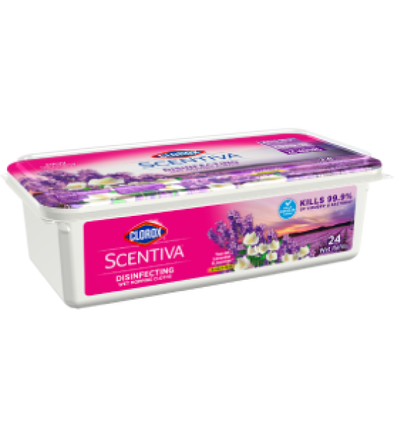 Clorox® Scentiva® Disinfecting Wet Mopping Cloths