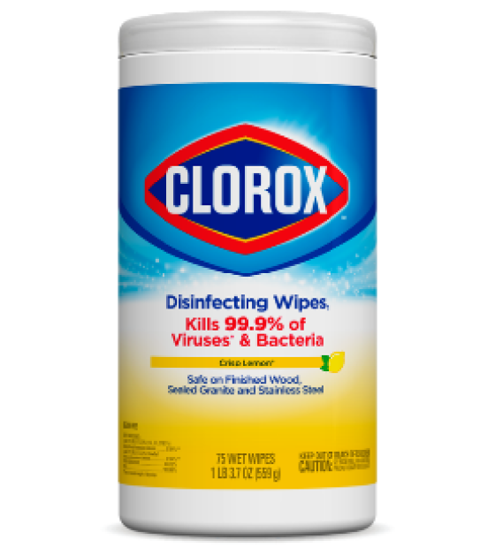 Khăn lau khử trùng Clorox® Disinfecting Wipes₁