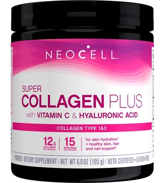 Bột Super Collagen Plus with Vitamin C & Hyaluronic Acid Powder