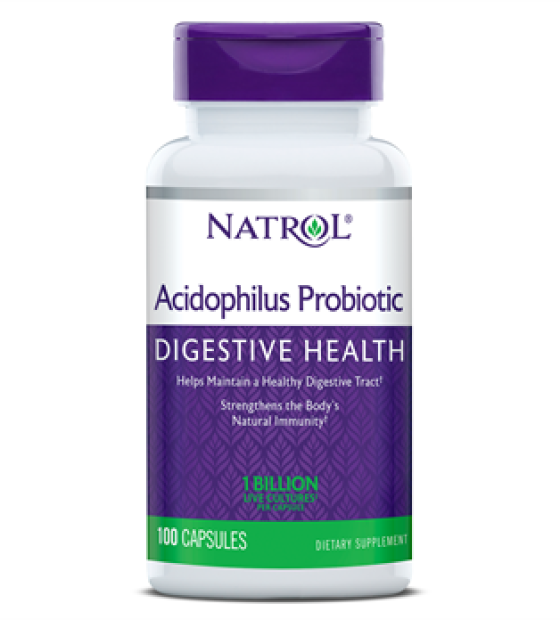 Viên uống tăng cường hệ tiêu hóa Natrol Acidophilus Probiotic