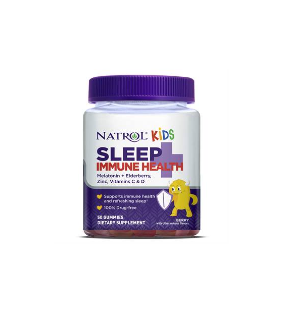 Kẹo Dẻo Ngủ Ngon, Tăng Sức Đề Kháng Cho Bé Natrol Kids Sleep+ Immune Health Gummies